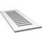 Ekena Millwork Vertical Surface Mount PVC Gable Vent: Functional, w/ 3-1/2"W x 1"P Standard Frame, 16"W x 40"H GVPVE16X4001SF - alternate 2